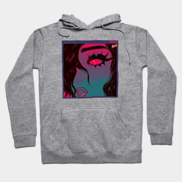 Fearful look Hoodie by snowpiart